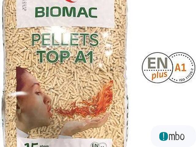 Pellet świerkowy Biomac Top A1 z certyfikatem ENplus A1- dostawa Osolin - 1